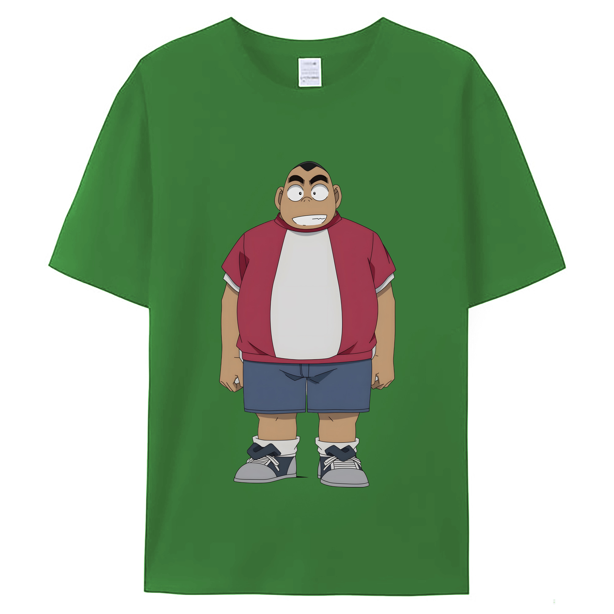 （画像用） 名探偵コナン 小嶋 元太 こじま げんた Detective Conan Kojima Genta レディースカジュアルプリントTシャツ（綿100％）